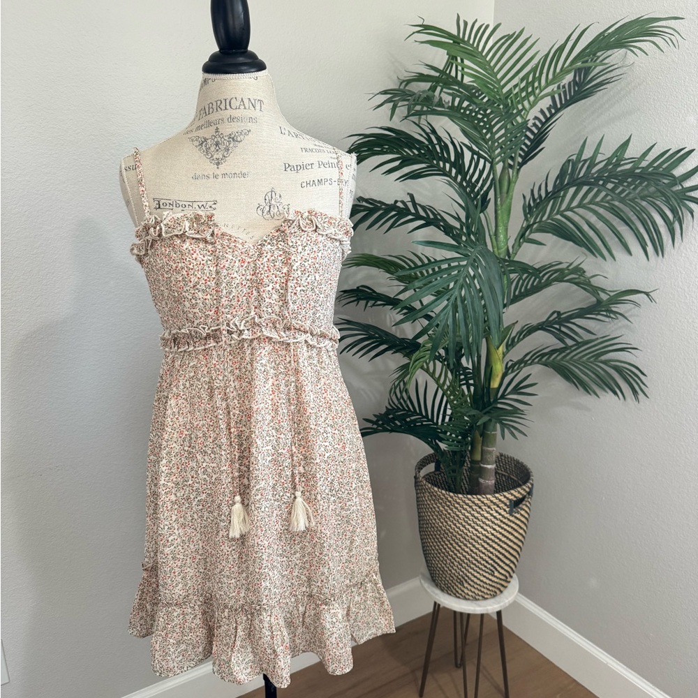 Lush Cream and Red Floral Top
